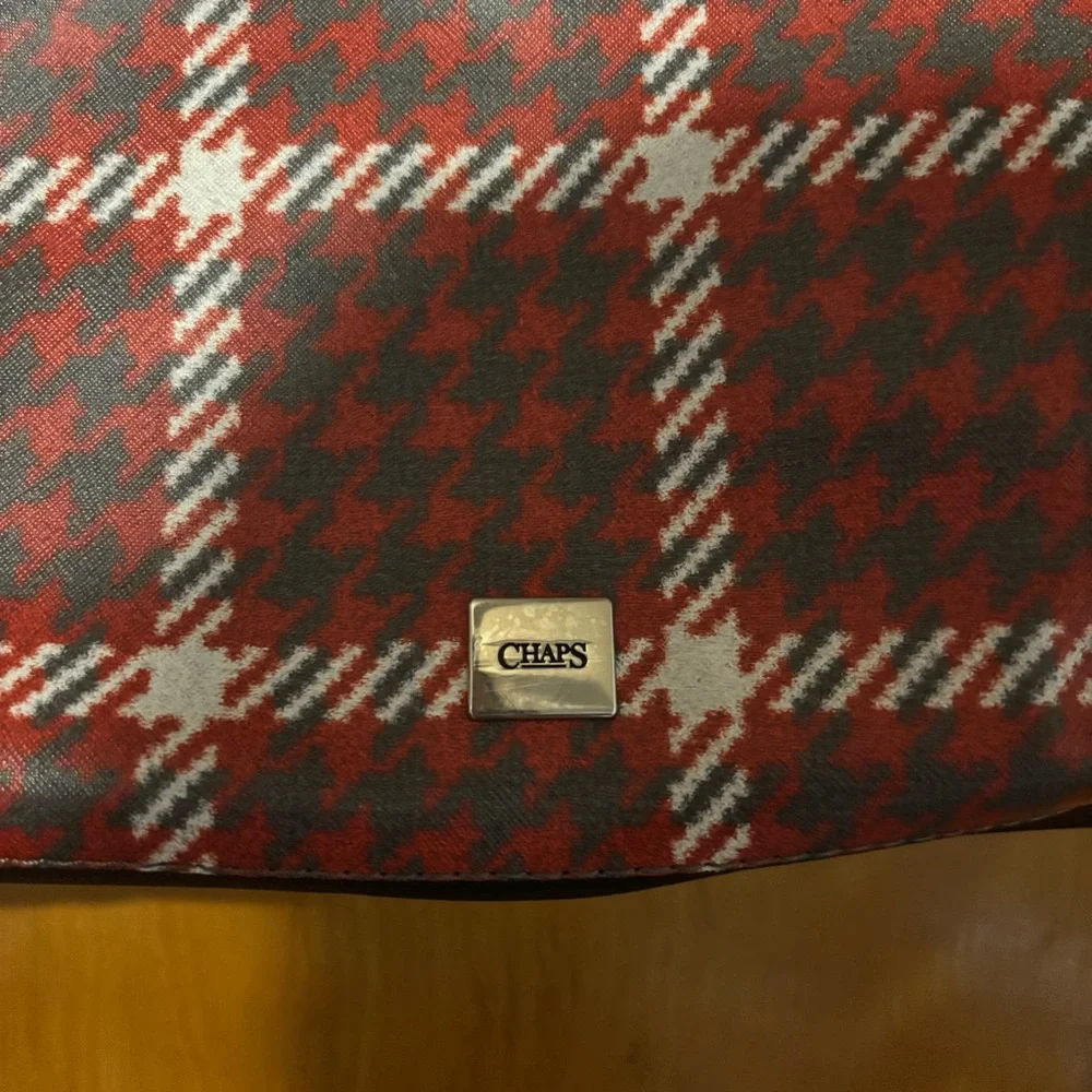Champs Classic Red and Black Checkered Tote - Picture 2 of 11
